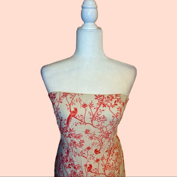 FORE - Strapless Jumpsuit. Zipper back With Tie In Back. Size L - Picture 5 of 13